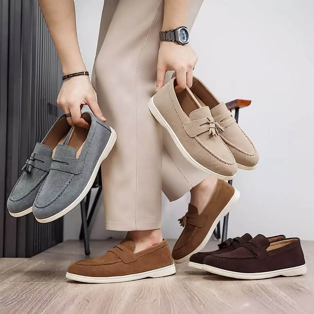 Old Money Heritage Suede Loafers