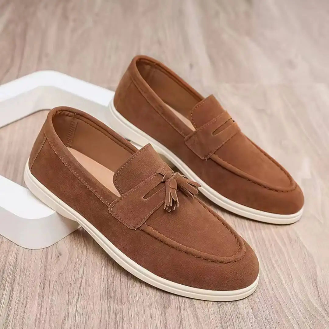 Old Money Heritage Suede Loafers