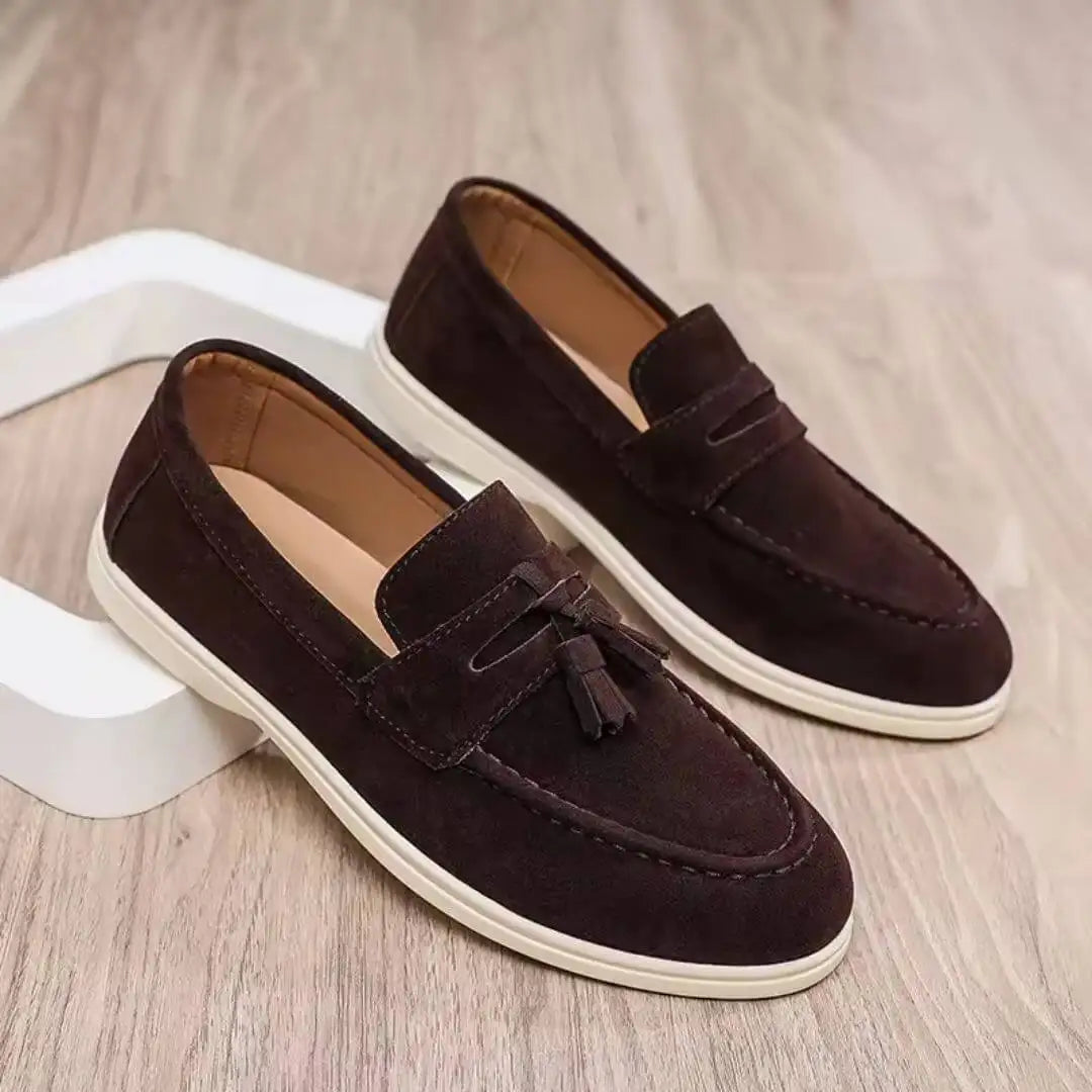 Old Money Heritage Suede Loafers