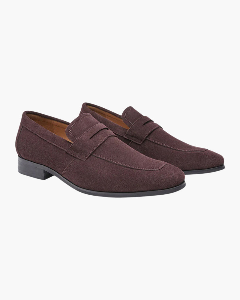 Varnelier Suede Penny Loafers