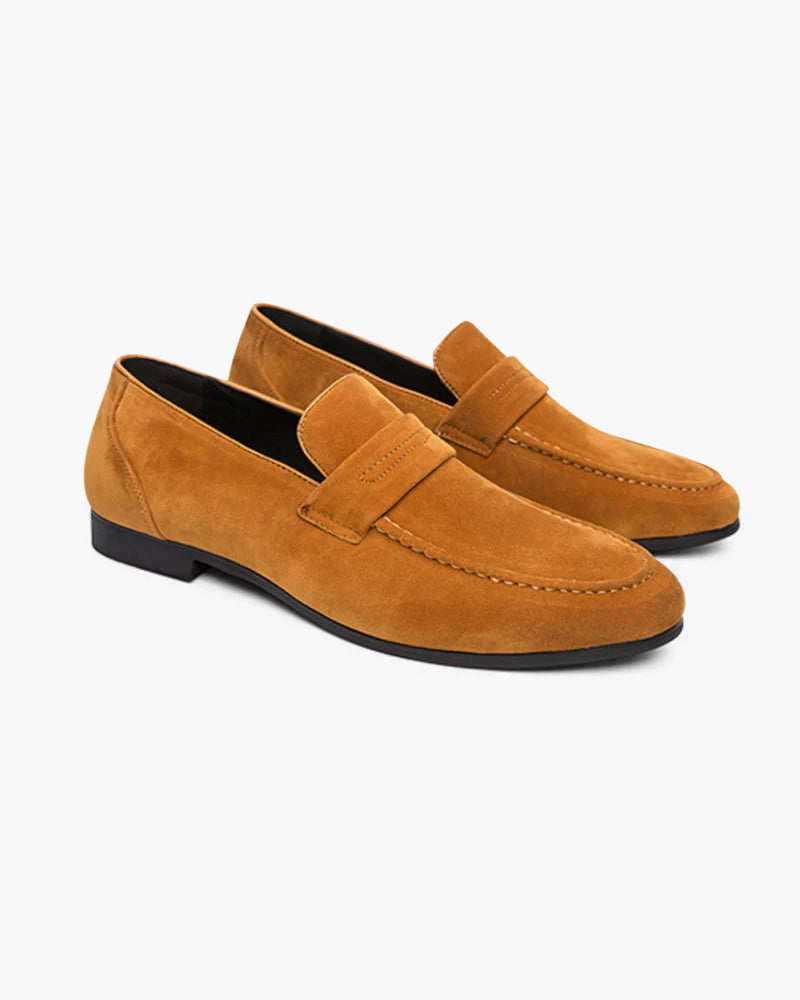 Varnelier Suede Penny Loafers