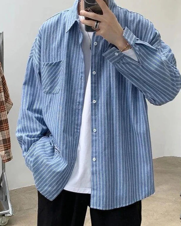 Oversized Striped Shirt